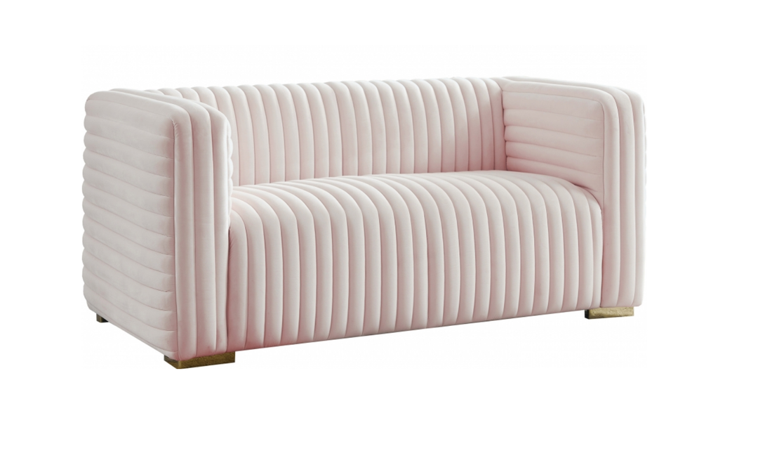 Meridian Furniture Ravish Velvet Upholstered Loveseats