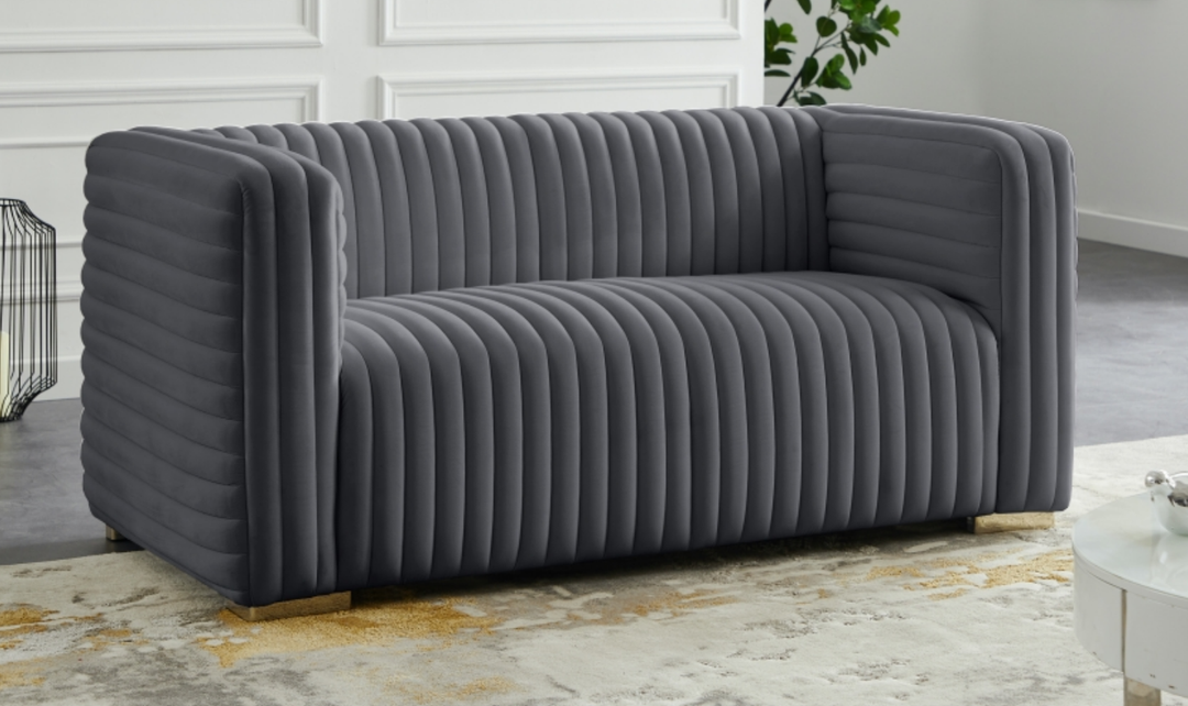 Meridian Furniture Ravish Velvet Upholstered Loveseats
