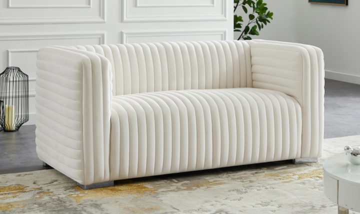 Meridian Furniture Ravish Velvet Upholstered Loveseats