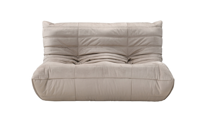 Meridian Furniture Relax Velvet Fabric Armless Loveseat Sofa