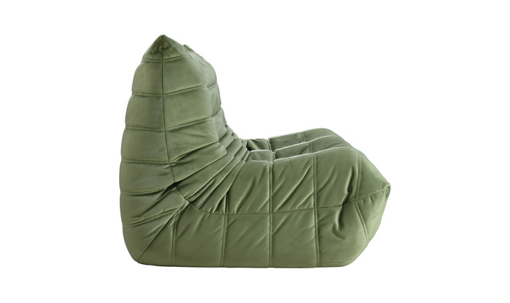 Meridian Furniture Relax Velvet Fabric Armless Loveseat Sofa