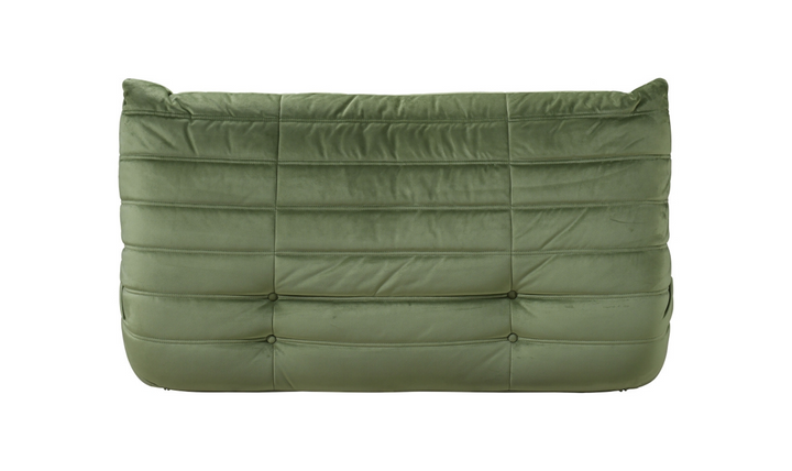Meridian Furniture Relax Velvet Fabric Armless Loveseat Sofa