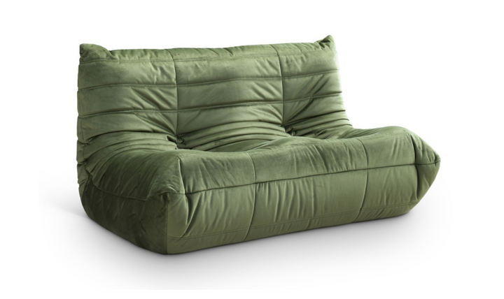 Meridian Furniture Relax Velvet Fabric Armless Loveseat Sofa