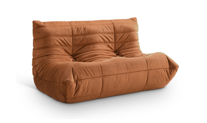 Meridian Furniture Relax Velvet Fabric Armless Loveseat Sofa