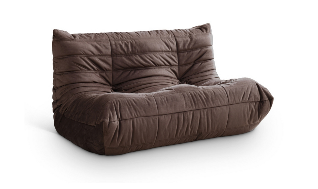 Meridian Furniture Relax Velvet Fabric Armless Loveseat Sofa