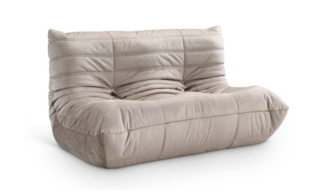 Meridian Furniture Relax Velvet Fabric Armless Loveseat Sofa