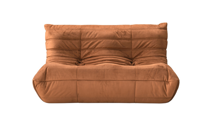Meridian Furniture Relax Velvet Fabric Armless Loveseat Sofa