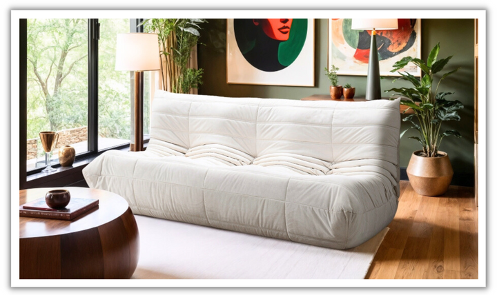 Meridian Furniture Relax Velvet Fabric Upholstered Sofa-jennifer furniture