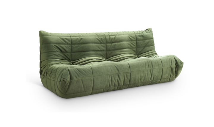 Meridian Furniture Relax Velvet Fabric Upholstered Sofa