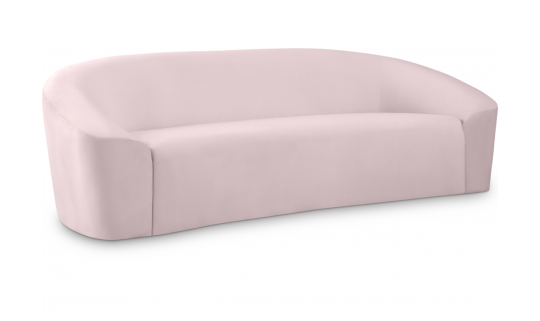 Meridian Furniture Riley 3-Seater Velvet Fabric Sofa