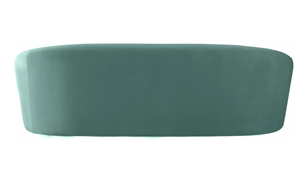 Meridian Furniture Riley 3-Seater Velvet Fabric Upholstered Sofa - Jennifer Furniture