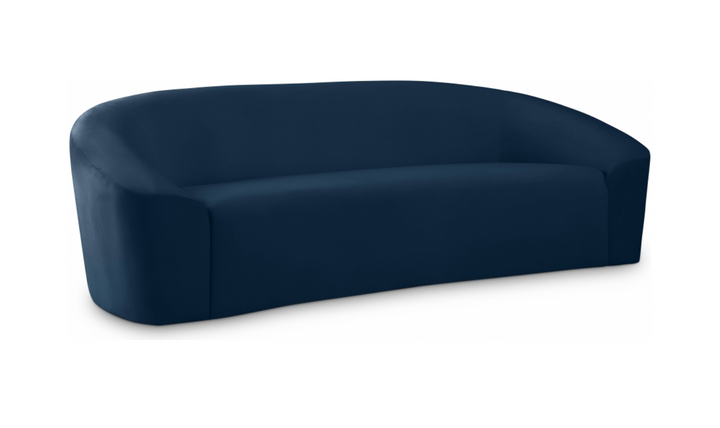 Meridian Furniture Riley 3-Seater Velvet Fabric Sofa