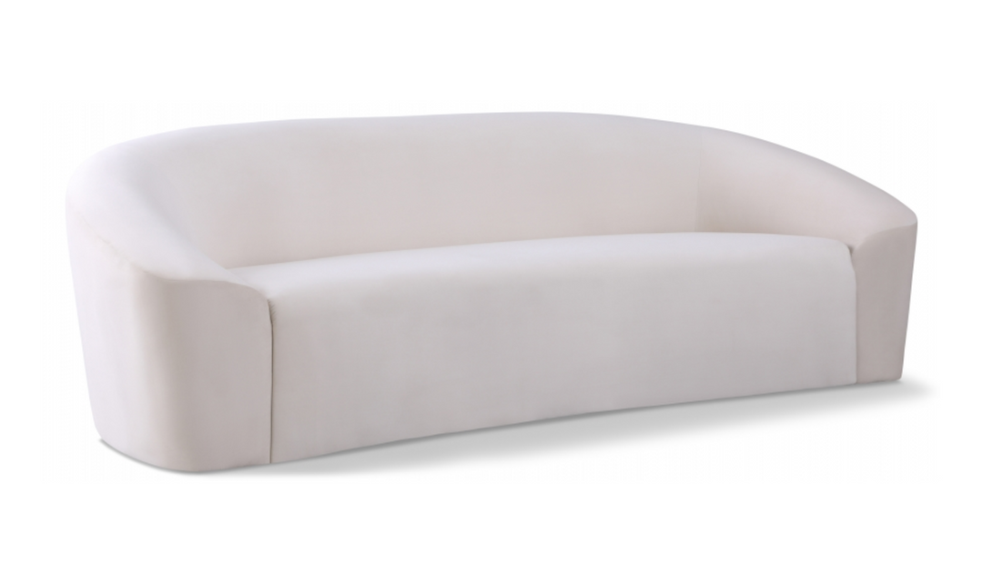 Meridian Furniture Riley 3-Seater Velvet Fabric Sofa