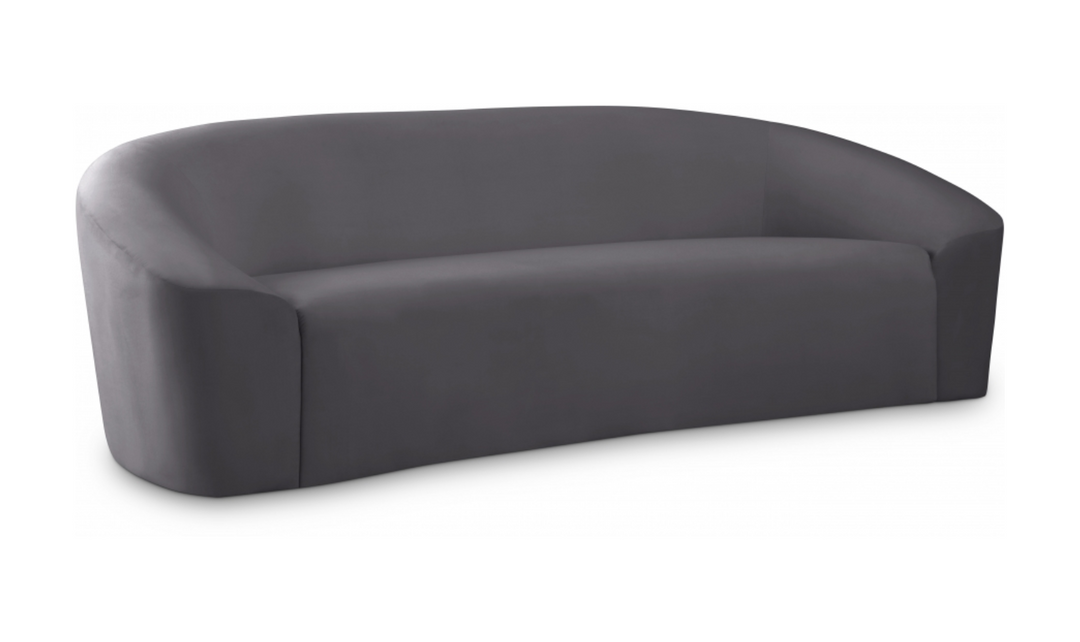 Meridian Furniture Riley 3-Seater Velvet Fabric Sofa
