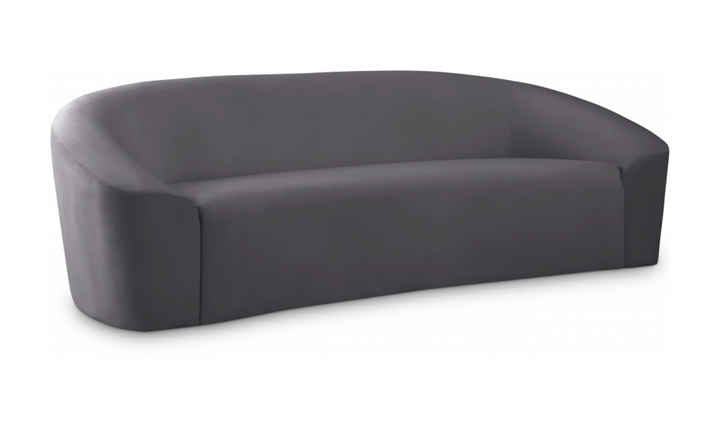 Meridian Furniture Riley 3-Seater Velvet Fabric Sofa