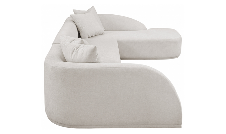 Meridian Furniture Rita Fabric Upholstered 3pc. Sectional Sofa