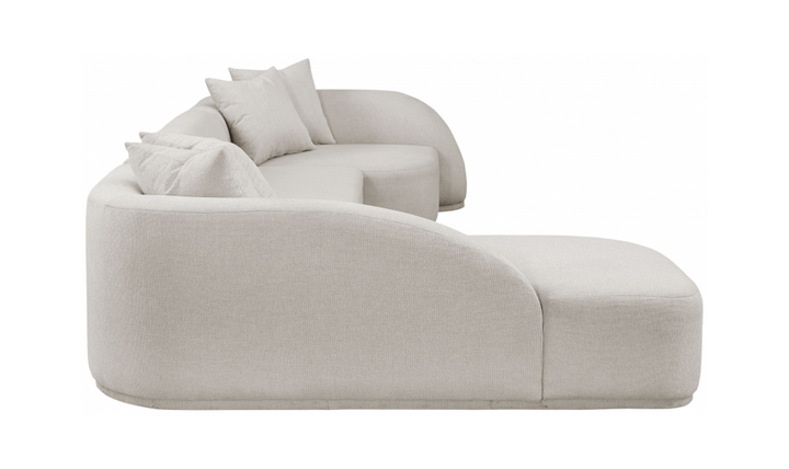 Meridian Furniture Rita Fabric Upholstered 3pc. Sectional Sofa