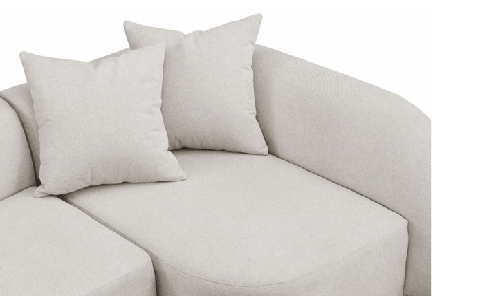 Meridian Furniture Rita Fabric Upholstered 3pc. Sectional Sofa