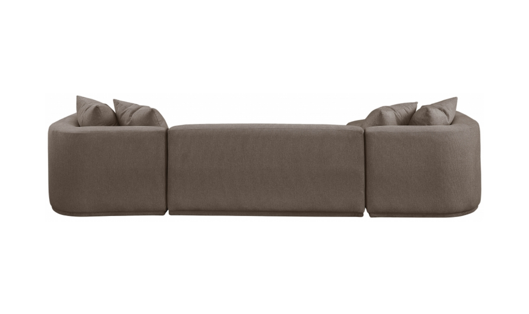 Meridian Furniture Rita Fabric Upholstered 3pc. Sectional Sofa