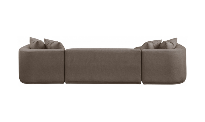 Meridian Furniture Rita Fabric Upholstered 3pc. Sectional Sofa