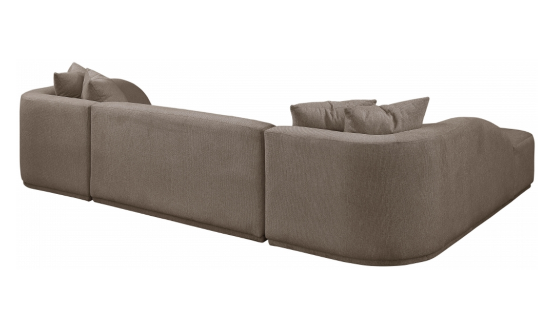 Meridian Furniture Rita Fabric Upholstered 3pc. Sectional Sofa