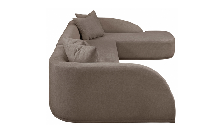 Meridian Furniture Rita Fabric Upholstered 3pc. Sectional Sofa