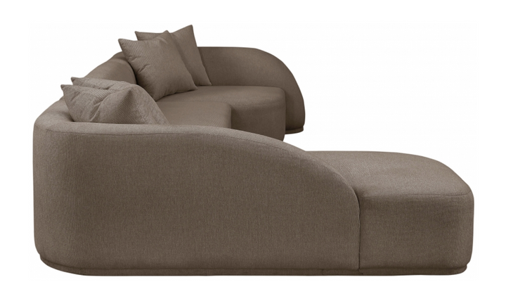 Meridian Furniture Rita Fabric Upholstered 3pc. Sectional Sofa