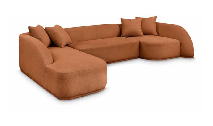 Meridian Furniture Rita Fabric Upholstered 3pc. Sectional Sofa
