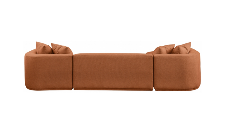 Meridian Furniture Rita Fabric Upholstered 3pc. Sectional Sofa