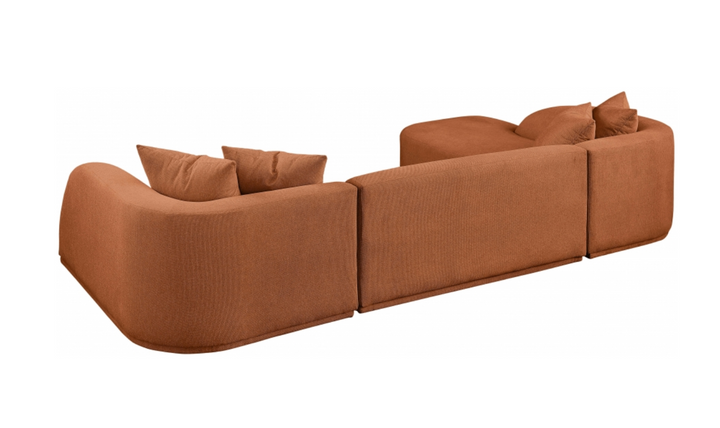 Meridian Furniture Rita Fabric Upholstered 3pc. Sectional Sofa
