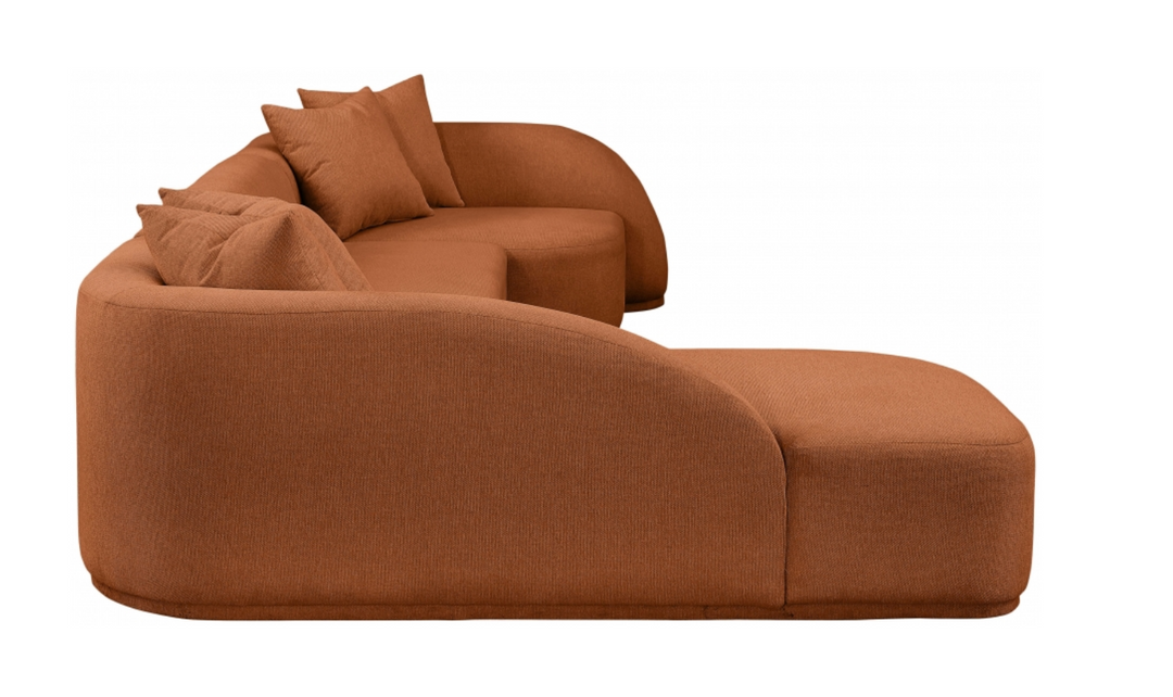 Meridian Furniture Rita Fabric Upholstered 3pc. Sectional Sofa