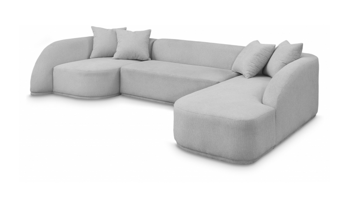 Meridian Furniture Rita Fabric Upholstered 3pc. Sectional Sofa