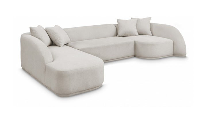 Meridian Furniture Rita Fabric Upholstered 3pc. Sectional Sofa
