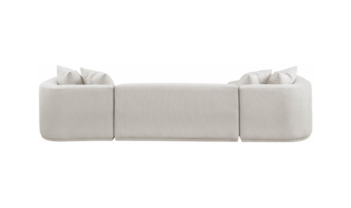 Meridian Furniture Rita Fabric Upholstered 3pc. Sectional Sofa