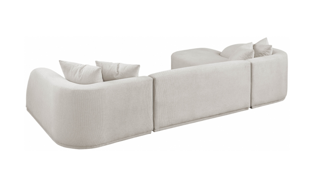 Meridian Furniture Rita Fabric Upholstered 3pc. Sectional Sofa