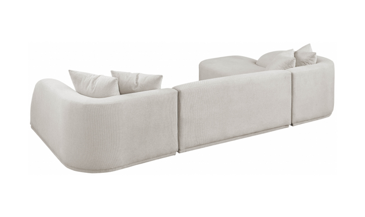 Meridian Furniture Rita Fabric Upholstered 3pc. Sectional Sofa