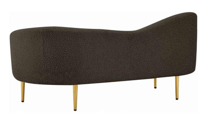 Meridian Furniture Ritz 2-Seater Boucle Fabric Upholstered Loveseat-Jennifer Furniture