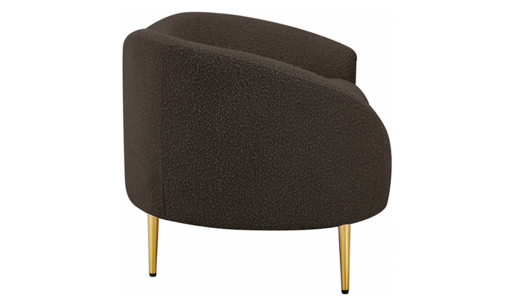 Meridian Furniture Ritz 2-Seater Boucle Fabric Upholstered Loveseat-Jennifer Furniture