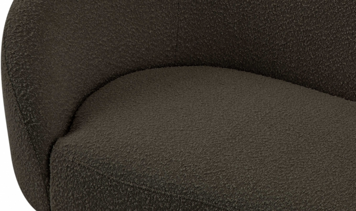 Meridian Furniture Ritz 2-Seater Boucle Fabric Upholstered Loveseat-Jennifer Furniture
