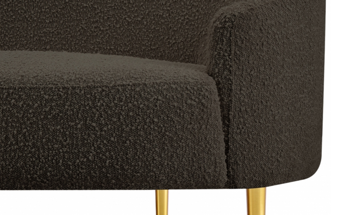 Meridian Furniture Ritz 2-Seater Boucle Fabric Upholstered Loveseat-Jennifer Furniture