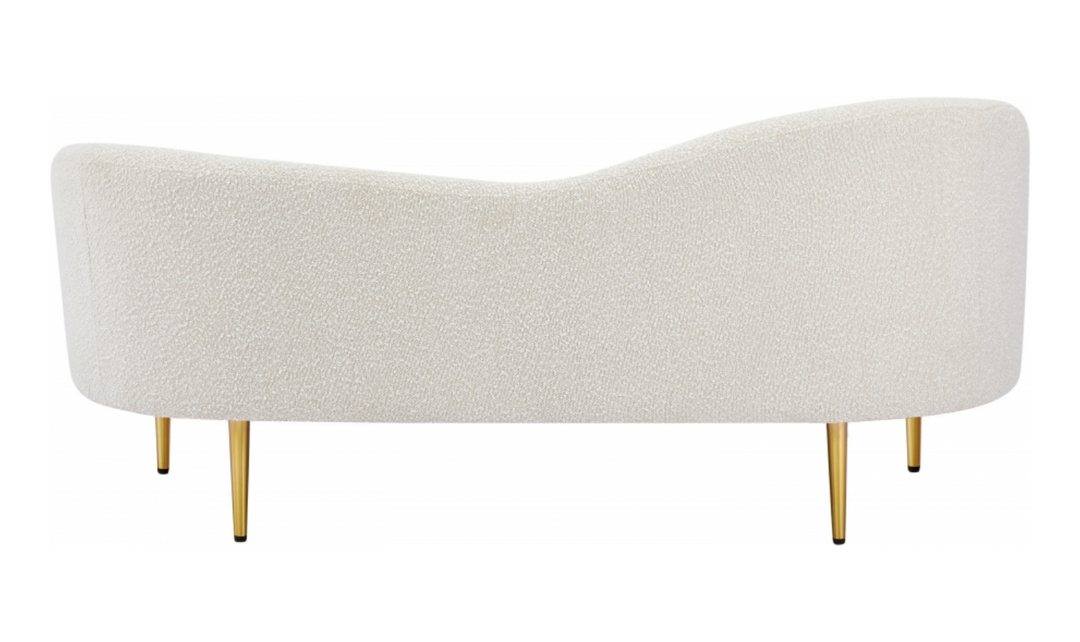 Meridian Furniture Ritz 2-Seater Boucle Fabric Upholstered Loveseat-Jennifer Furniture