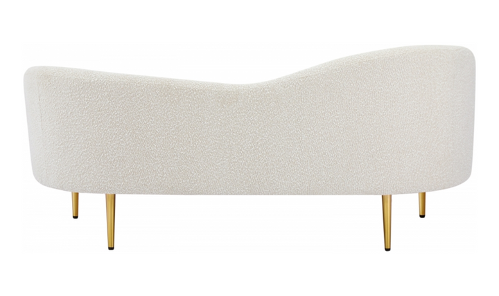 Meridian Furniture Ritz 2-Seater Boucle Fabric Upholstered Loveseat-Jennifer Furniture