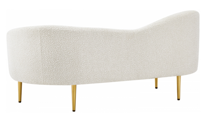 Meridian Furniture Ritz 2-Seater Boucle Fabric Upholstered Loveseat-Jennifer Furniture