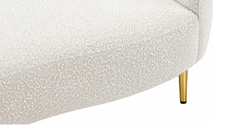 Meridian Furniture Ritz 2-Seater Boucle Fabric Upholstered Loveseat-Jennifer Furniture