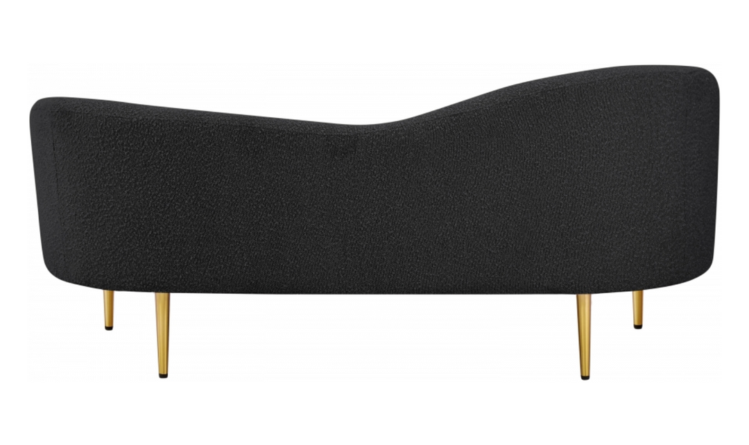 Meridian Furniture Ritz 2-Seater Boucle Fabric Upholstered Loveseat-Jennifer Furniture