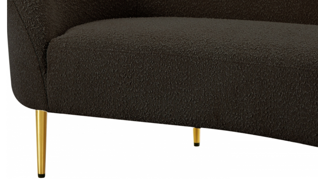Meridian Furniture Ritz 3-Seater Boucle Fabric Sofa