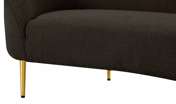 Meridian Furniture Ritz 3-Seater Boucle Fabric Sofa