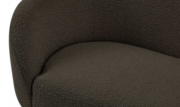 Meridian Furniture Ritz 3-Seater Boucle Fabric Sofa