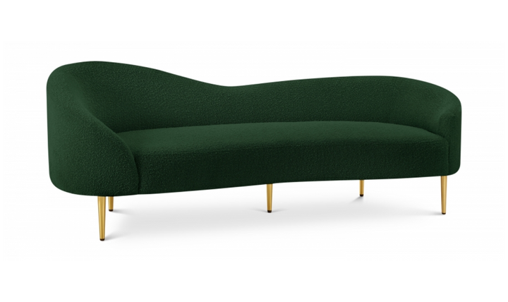 Meridian Furniture Ritz 3-Seater Boucle Fabric Upholstered Sofa-Jennifer Furniture