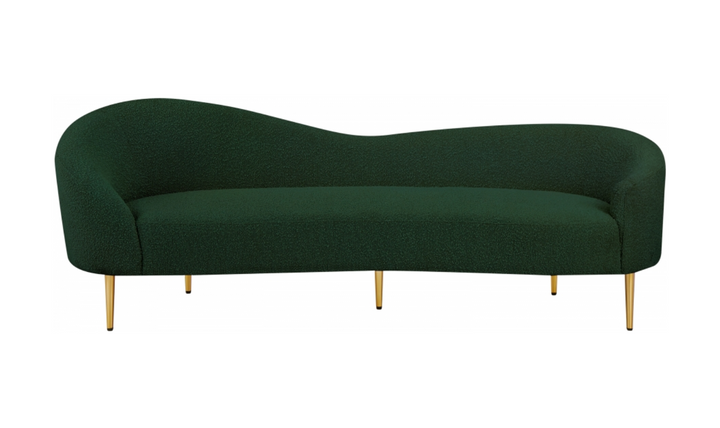 Meridian Furniture Ritz 3-Seater Boucle Fabric Upholstered Sofa-Jennifer Furniture